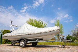 stored boat